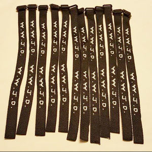 12 WWJD Wristbands Black Bracelets New in Package